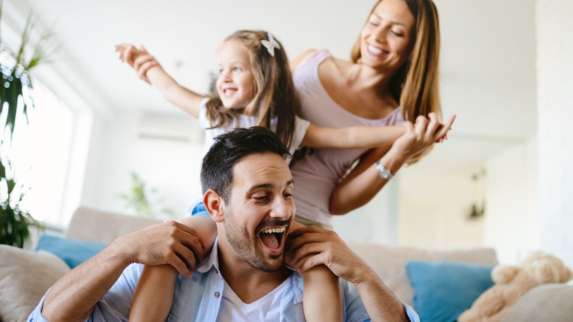 Family enjoying a good indoor air quality in their Central Oregon home.